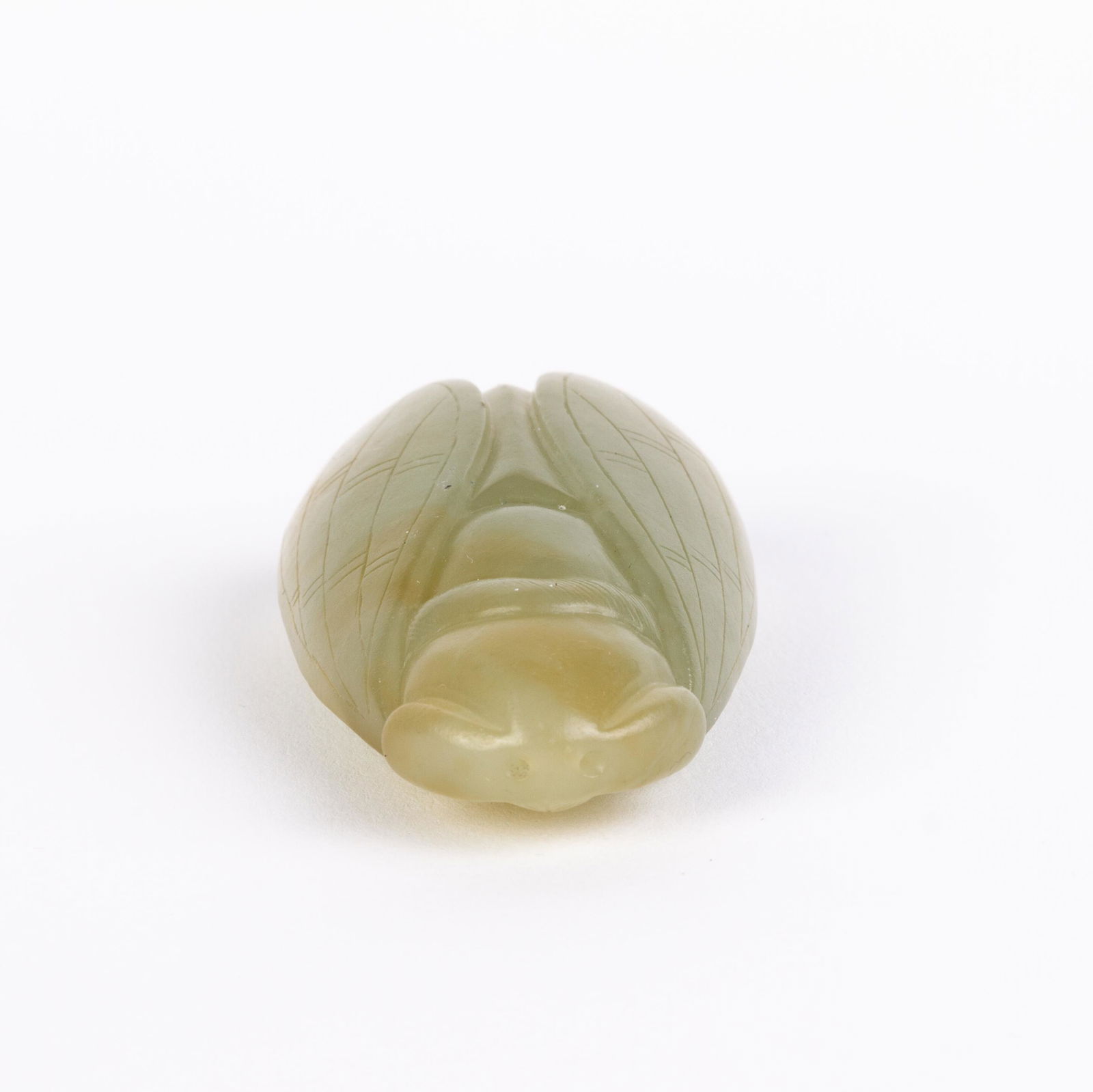 Chinese Celadon Jade Carving Sculpture of an Insect: Please carefully study all photographs to get an accurate idea of the object. In good condition, as seen. Shipping is in-house and we ship internationally to US and rest of the world. You may follow o
