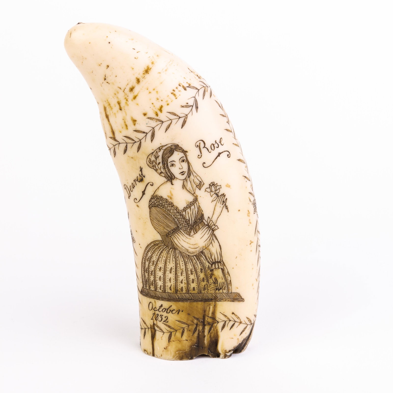 Sperm Whale Scrimshaw Nautical Faux Tooth: DIMENSIONS APPROX 6x6x16CM. Please carefully study all photographs to get an accurate idea of the object. In good condition, as seen. Shipping is in-house and we ship internationally to US and rest of