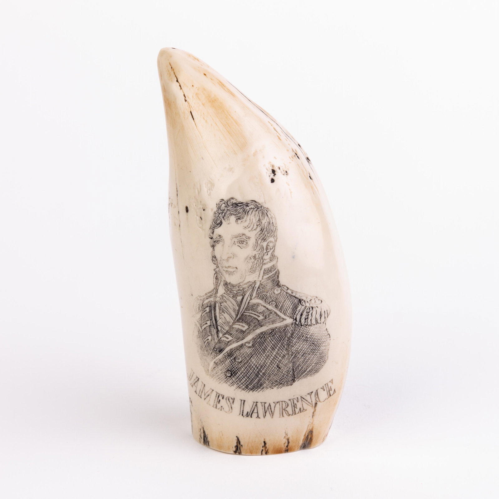 Sperm Whale Scrimshaw Nautical Faux Tooth: DIMENSIONS APPROX 6x8x15CM. Please carefully study all photographs to get an accurate idea of the object. In good condition, as seen. Shipping is in-house and we ship internationally to US and rest of