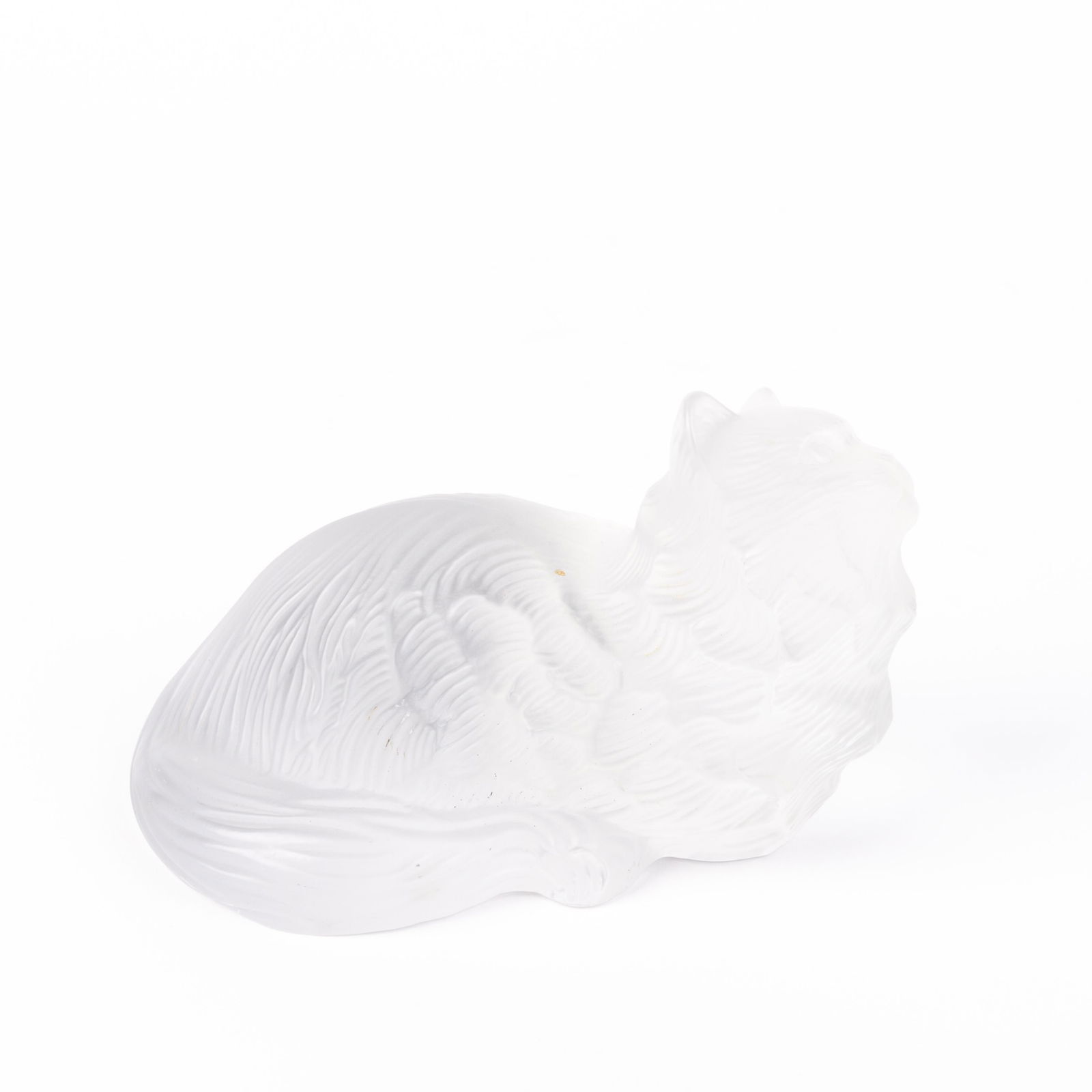 Sevres Frosted French Glass Cat Paperweight Sculpture (1 of 5)