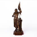 Anatole J. Guillot Bronze Sculpture of Jeanne D'Arc