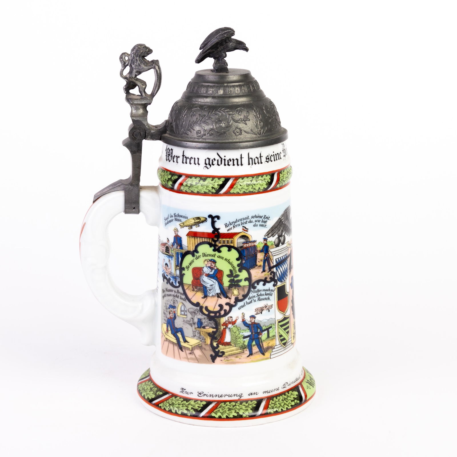 German Westerwald Pottery Tankard Beer Stein (1 of 6)