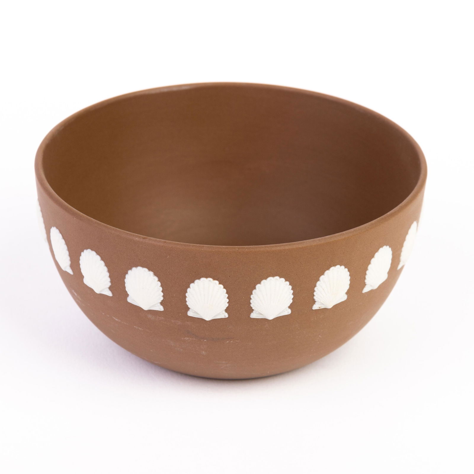 Wedgwood Brown Jasperware Seashell Bowl (1 of 6)