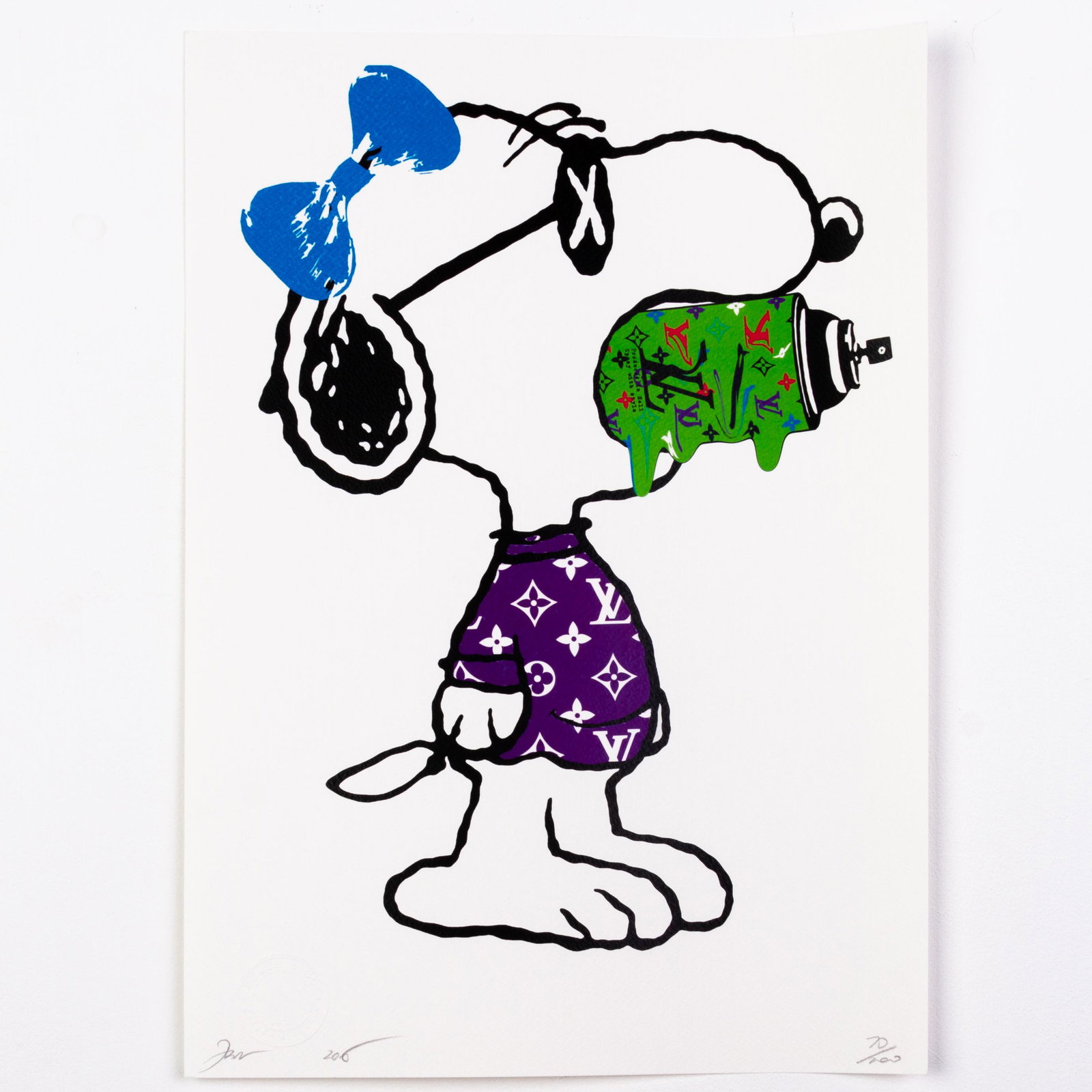 Death NYC Signed Limited Ed Pop Art Print Snoopy Vuitton: DIMENSIONS APPROX 45x32x0.1CM. Please carefully study all photographs to get an accurate idea of the object. In good condition, as seen. Shipping is in-house and we ship internationally to US and rest