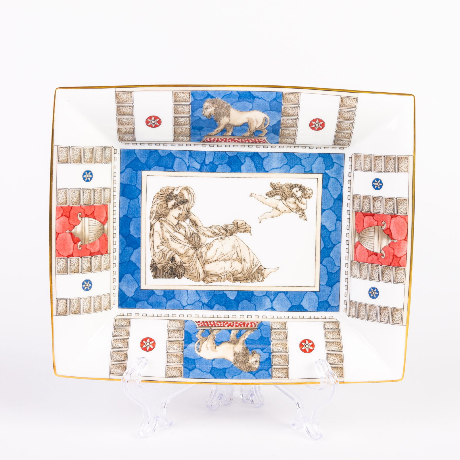 Wedgwood Porcelain Lion & Stone Trinket Dish (1 of 5)