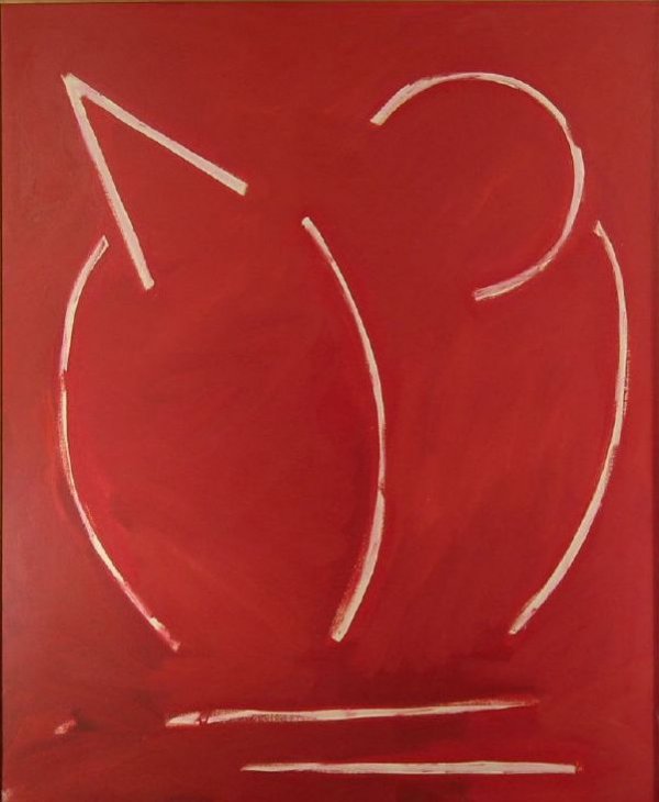 Wray, Dick - Crows 1: Oil on canvas, signed verso Dick Wray (1933 - ), and dated 1975. Provenance: DuBose Gallery tag verso, the Estate of Max and Marcella Levine, Houston, TX. Wray was the Art League of Houston's Texas Ar