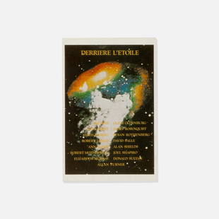 Derriere L'etoile, Postcard Invite: USA, c. 1980 printed postcard 4” x 6” Postcard advertising print work of Derriere L'etoile with a photograph by NASA. Derriere Letoile was founded in 1978 by Maurice Sanchez producing