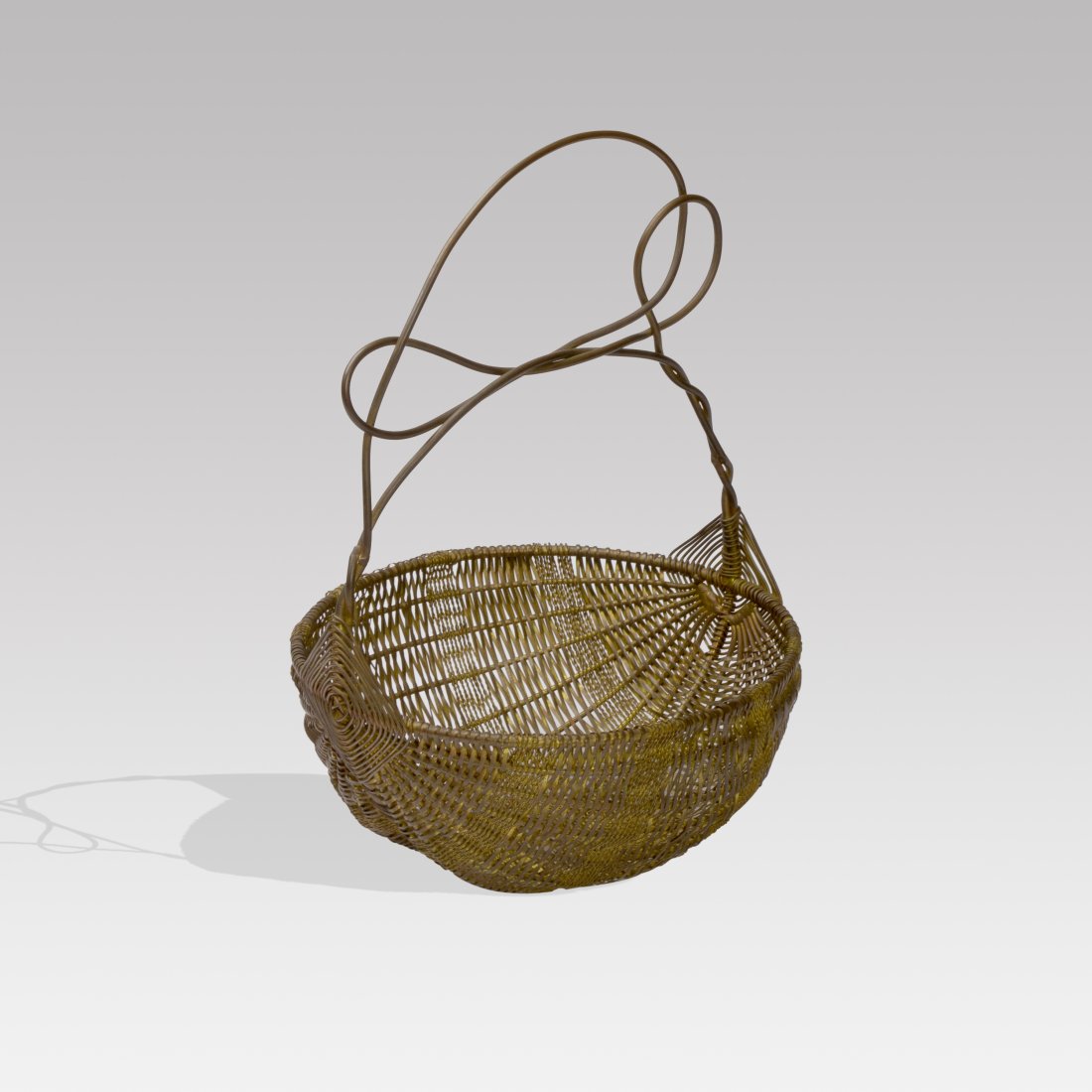 Craft, Woven Brass Basket (1 of 3)
