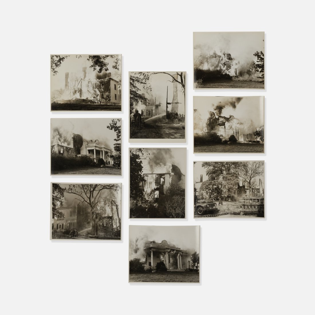 Municipal, Nine Newport Mansion Fire Photographs (1 of 2)