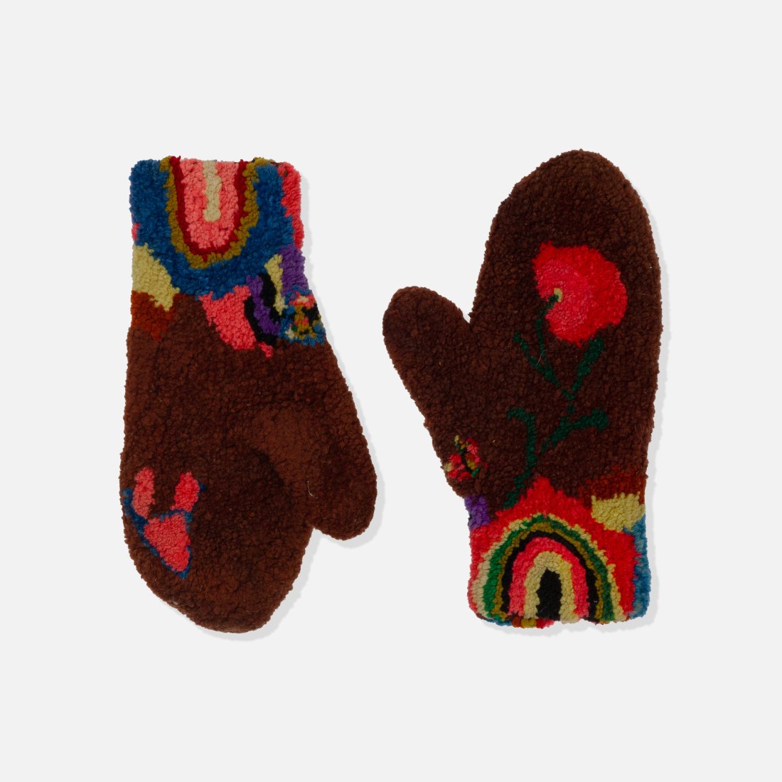 Homemade, Psychedelic Hooked Mittens (1 of 3)