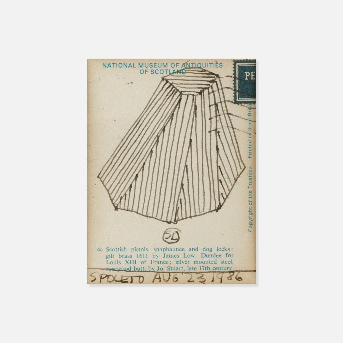 Sol Lewitt, Postcard Drawing (1 of 2)
