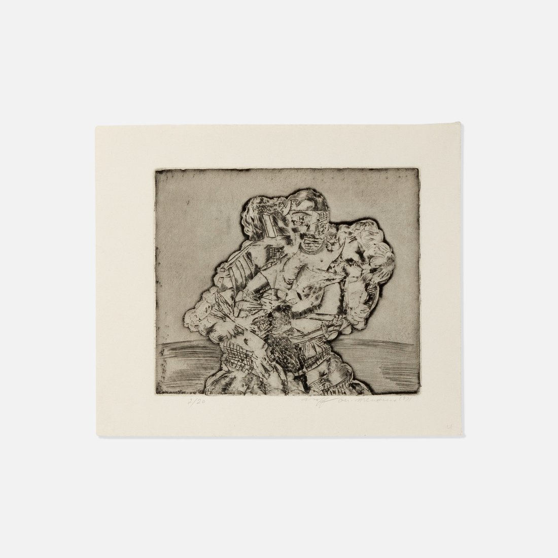 Asaph Ben-Menahem, Etching (1 of 1)