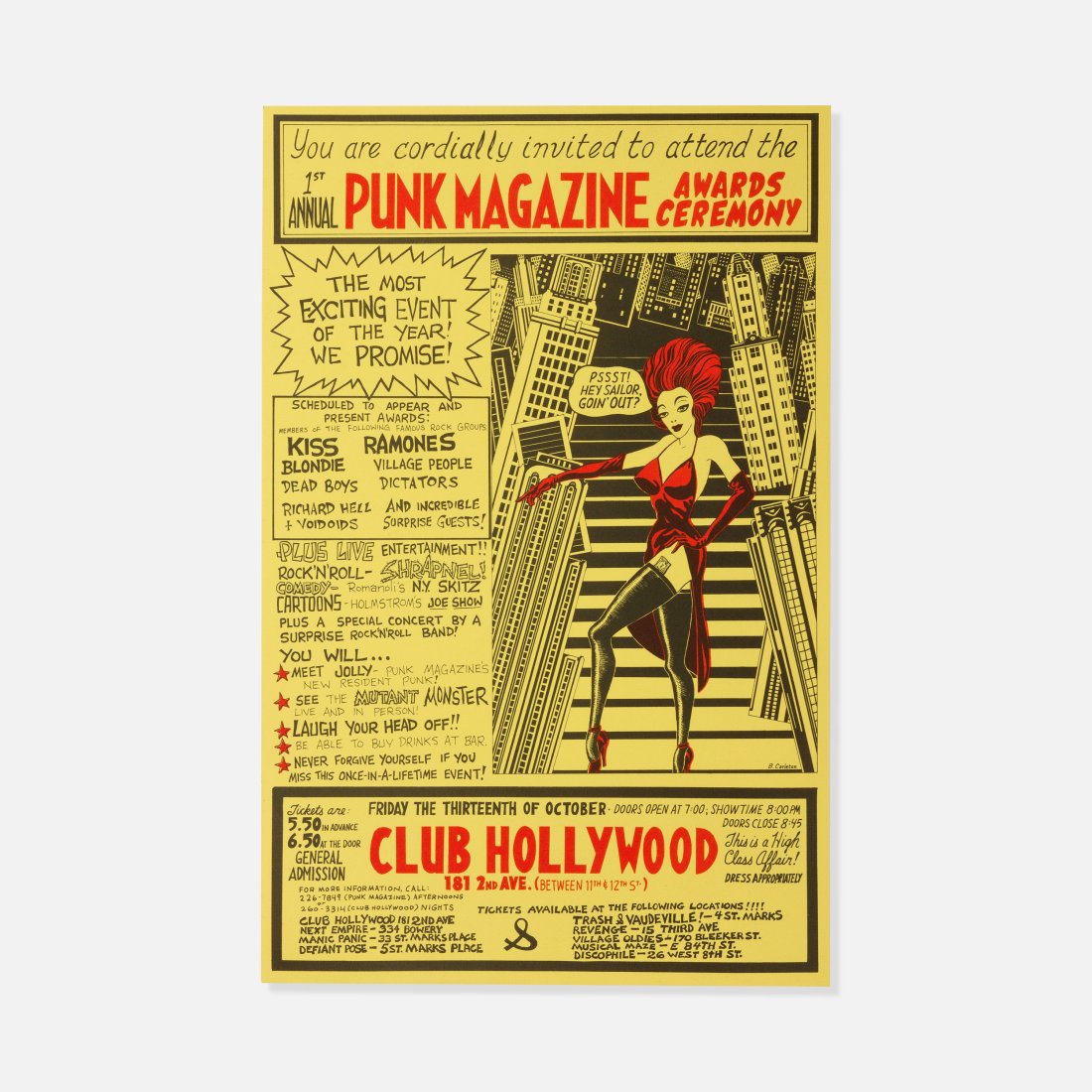 Punk Magazine, 1st Annual Awards Ceremony Poster (1 of 1)