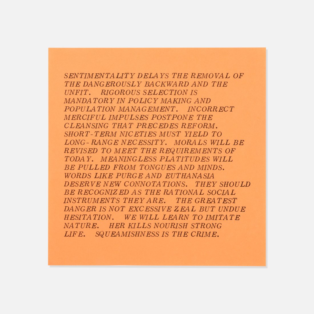 Jenny Holzer, Inflammatory Essays (1 of 1)