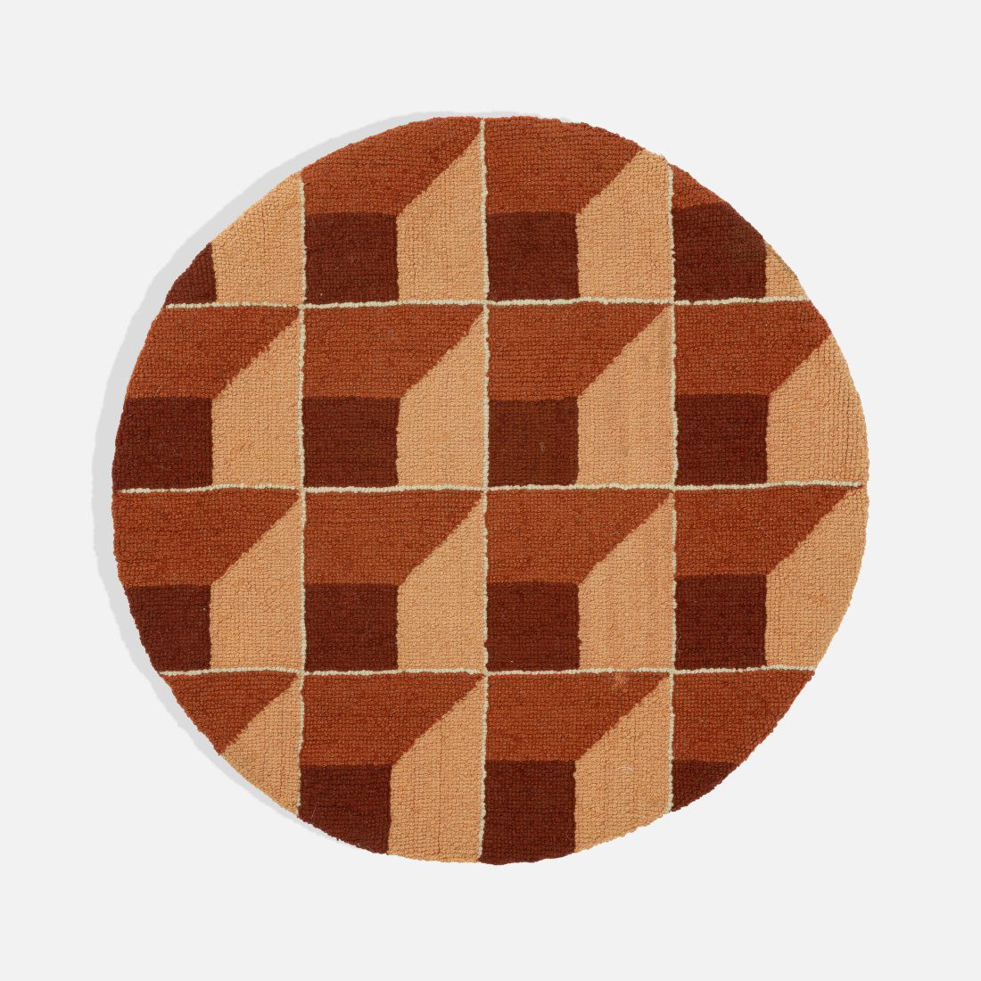 Folk Art, Optical Hooked Rug (1 of 1)