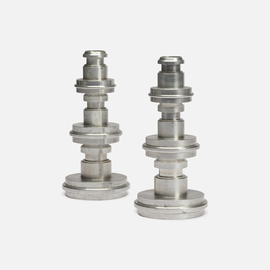 Machinist, Turned Aluminum Candlesticks (1 of 2)