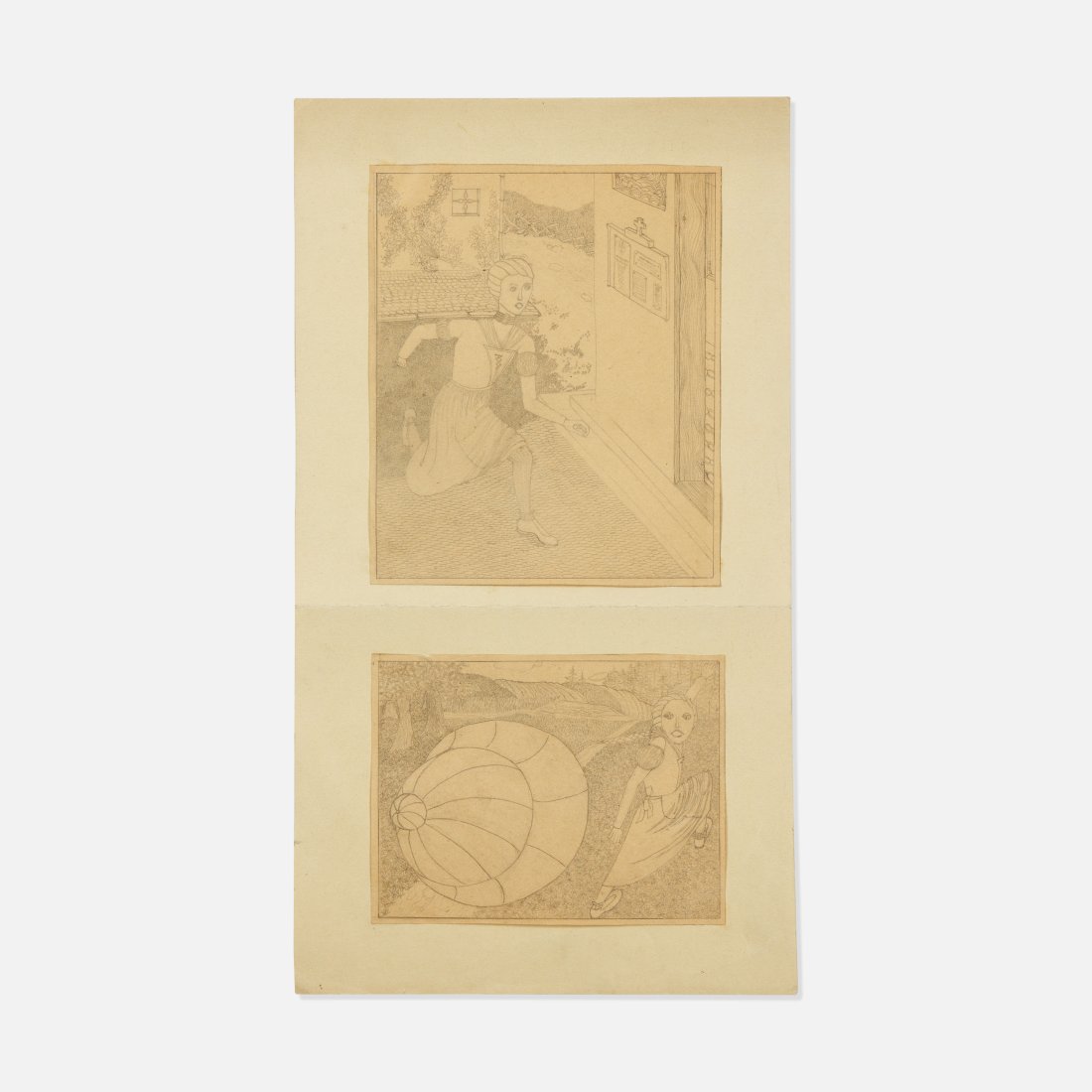 Allegorical, Two Vernacular Drawings (1 of 3)