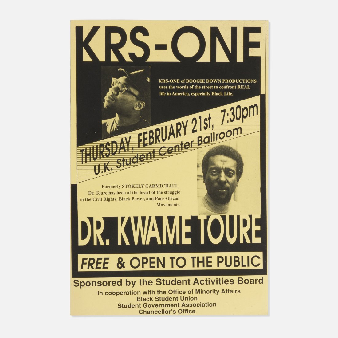KRS-One & Kwame Toure, Poster (1 of 1)