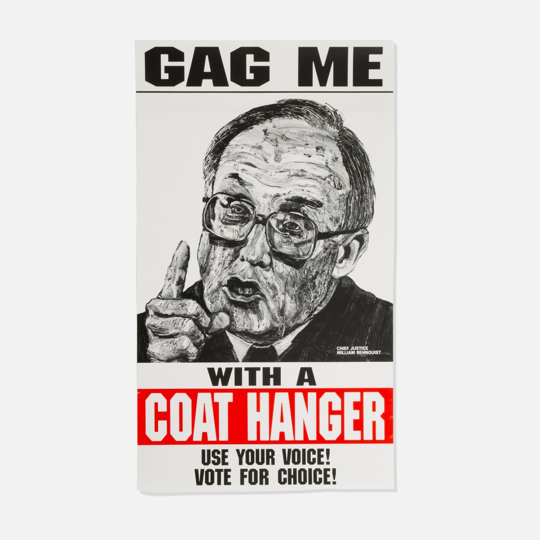 Robbie Conal, Gag Me With A Coat Hanger Poster (1 of 1)