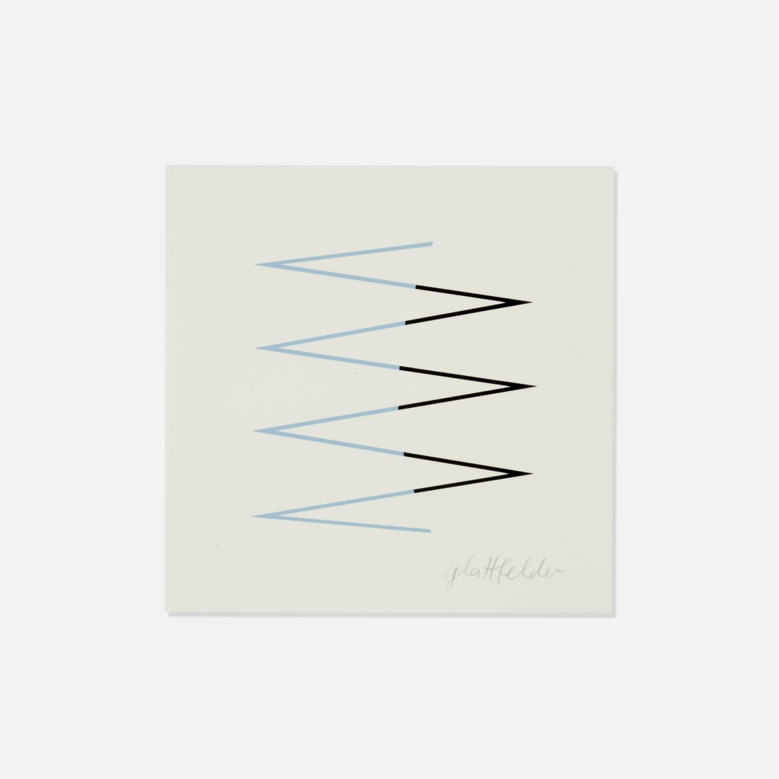 Hans Jorg Glattfelder, Untitled: Switzerland, 2007 printed matter 6 1/2" x 6 1/2" Untitled print by Hans Jorg Glattfelder, published as a Meilleurs Vouex (Best Wishes) card by Atelier-Editions Fanal, Basel, Switzerland, 2007. Signed