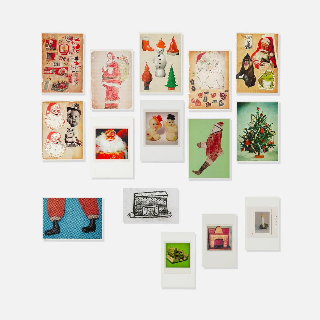 Donald Baechler, Fifteen Christmas Cards (1 of 3)