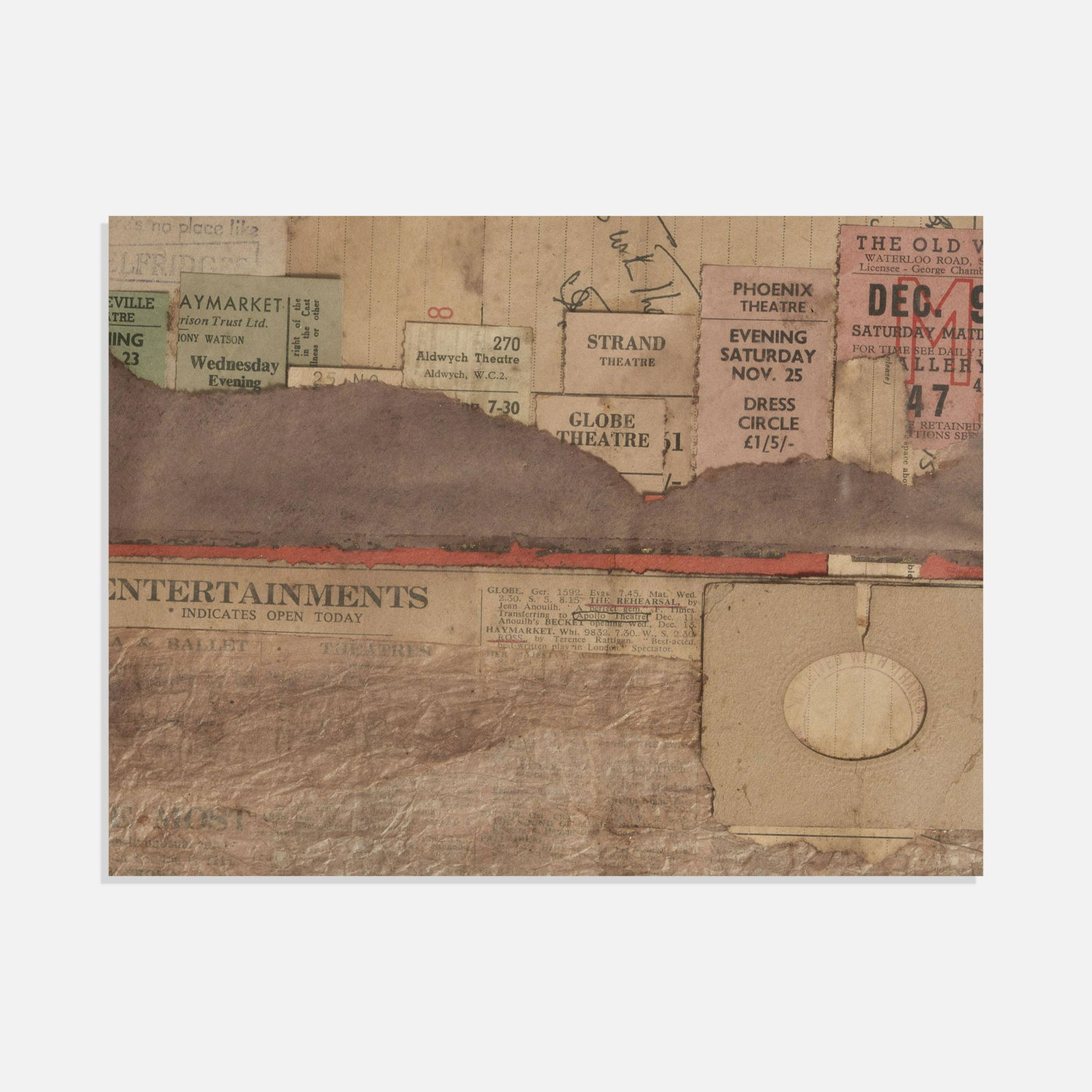 After Kurt Schwitters, Collage (1 of 2)