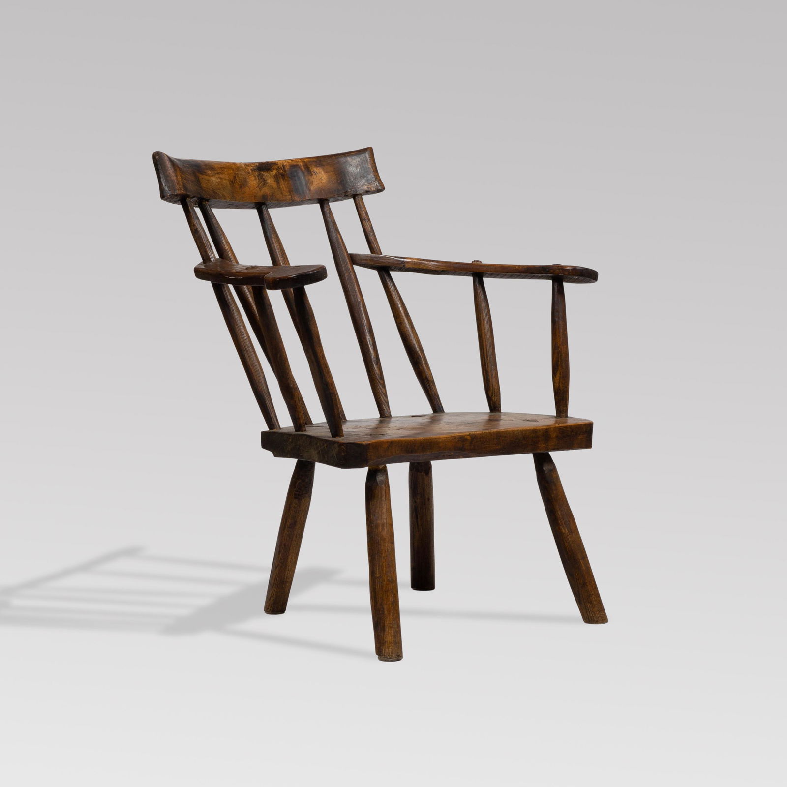 Primitive, Carved Welsh Armchair (1 of 5)