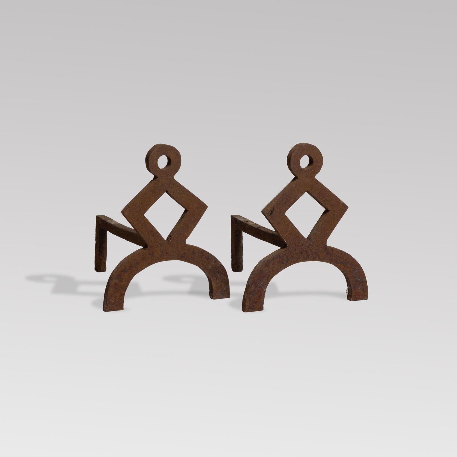 Modernist, Geometric Andirons (1 of 3)