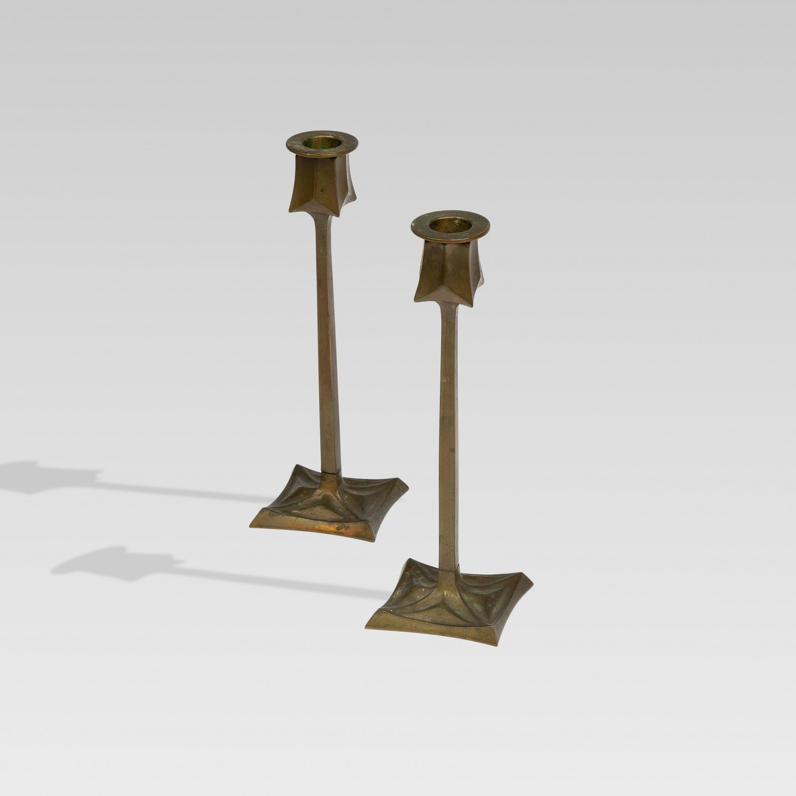 Arts & Crafts, Brass Candlesticks (1 of 4)