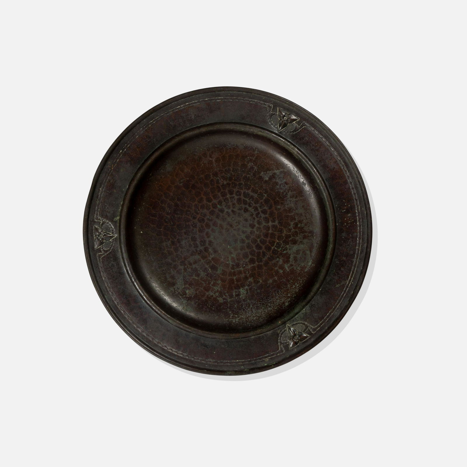 Roycroft, Hammered Copper Charger (1 of 4)