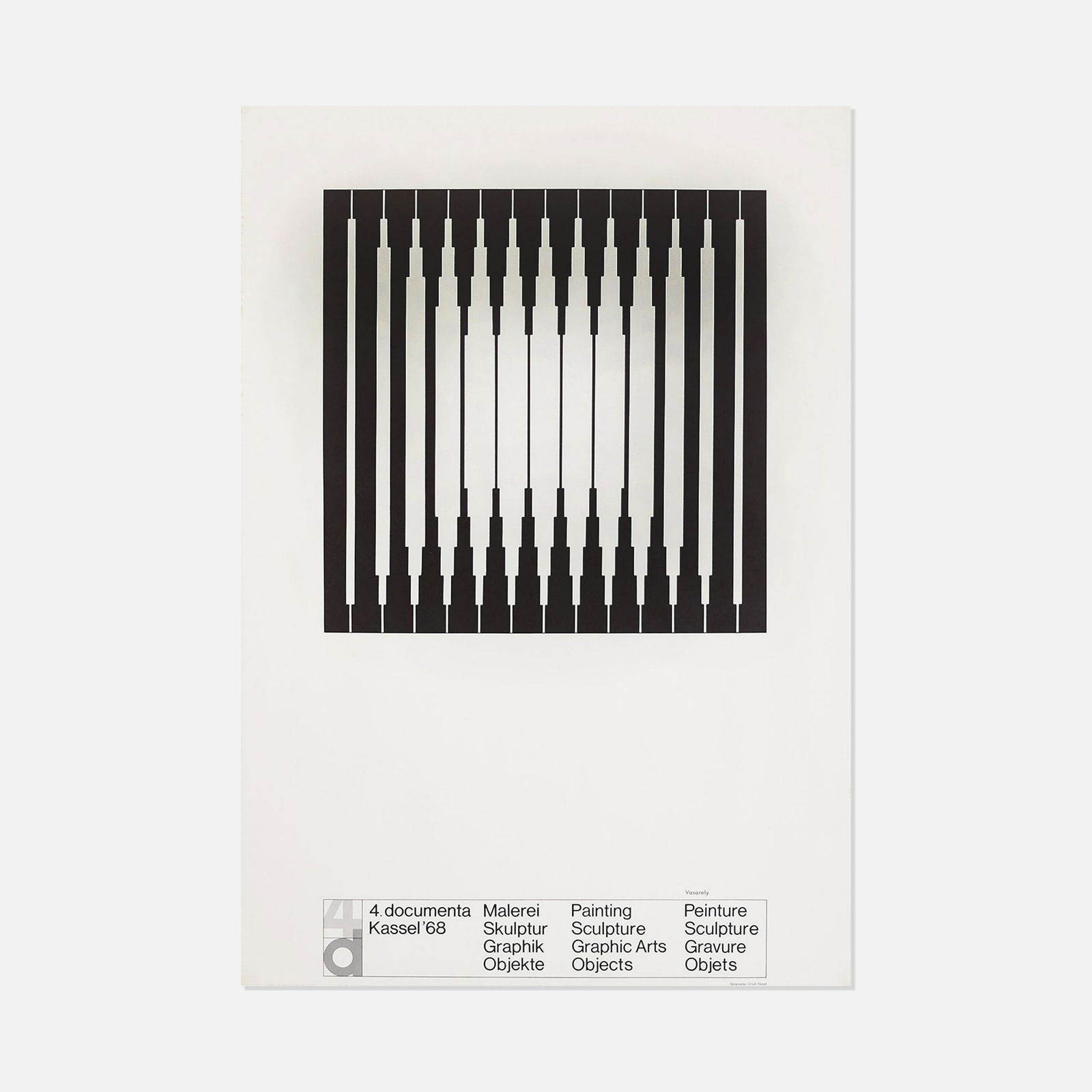 Victor Vasarely, Documenta IV Poster (1 of 1)