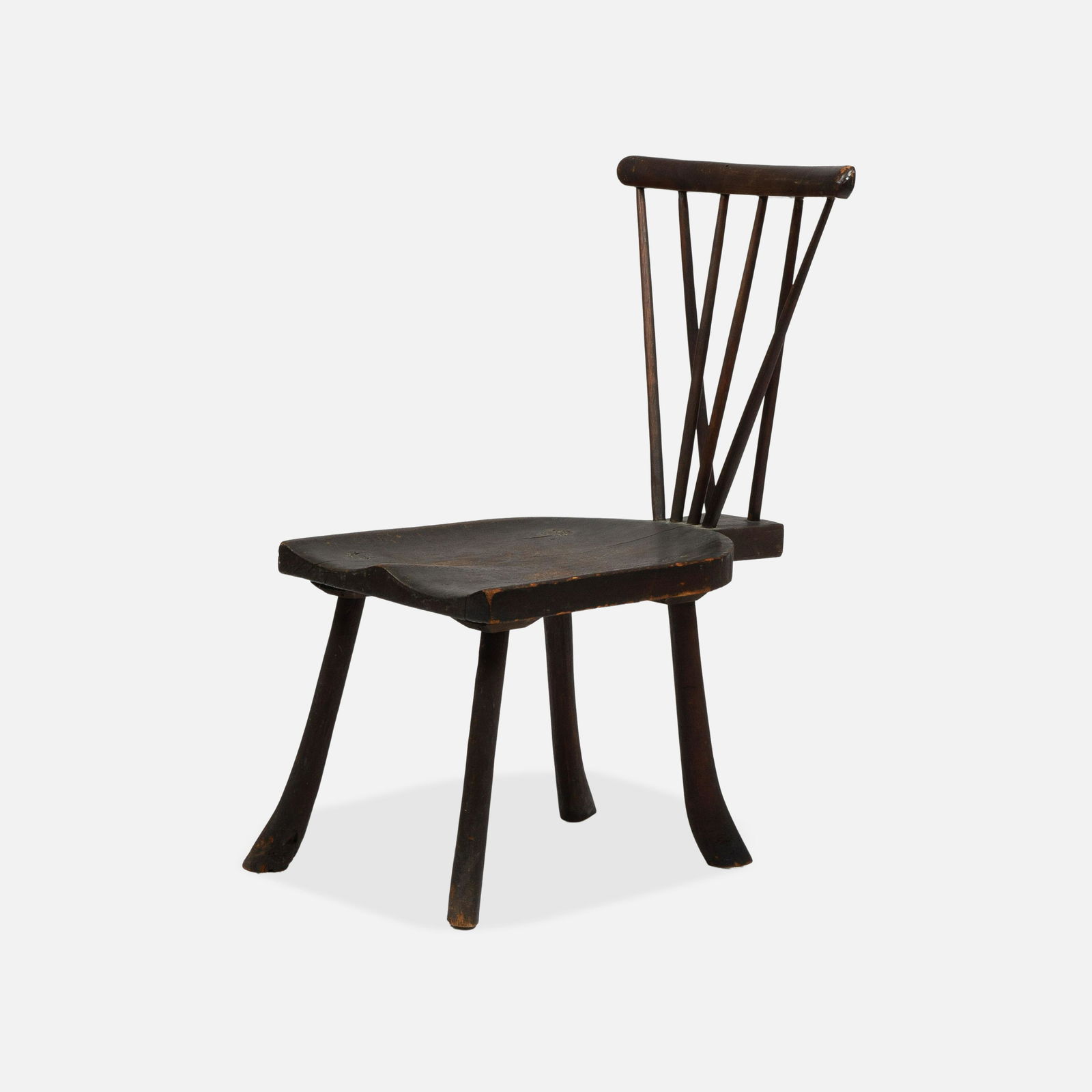 Primitive, Four Spindle Brace-Back Klismos Chair (1 of 5)