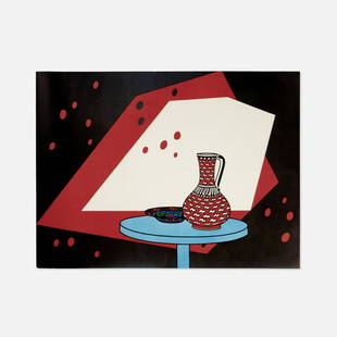 Robert Elkon Gallery, Patrick Caulfield Mailer: NYC, 1966 printed matter 22" x 16 1/2" Mailer poster published on the occasion of Patrick Caulfield's first show in the United States, Robert Elkon Gallery, 1966. Tags: modern, modernist,