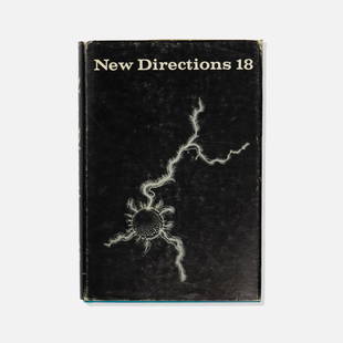 James Laughlin [Editor], New Directions 18, Signed by Gregory Corso: USA, 1964 printed matter 8 1/2 x 5 3/4 New Directions in Prose and Poetry 18; Edited and published by James Laughlin; Signed to inside cover [gregory corso]; First edition; 276pp. Tags: modern,