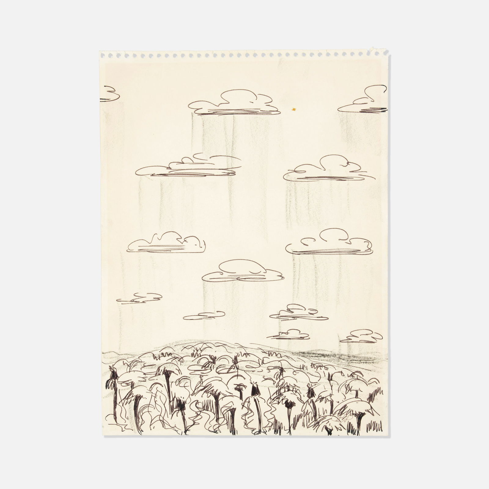 Catherine Burchfield Parker, Clouds & Dandelions II (1 of 2)