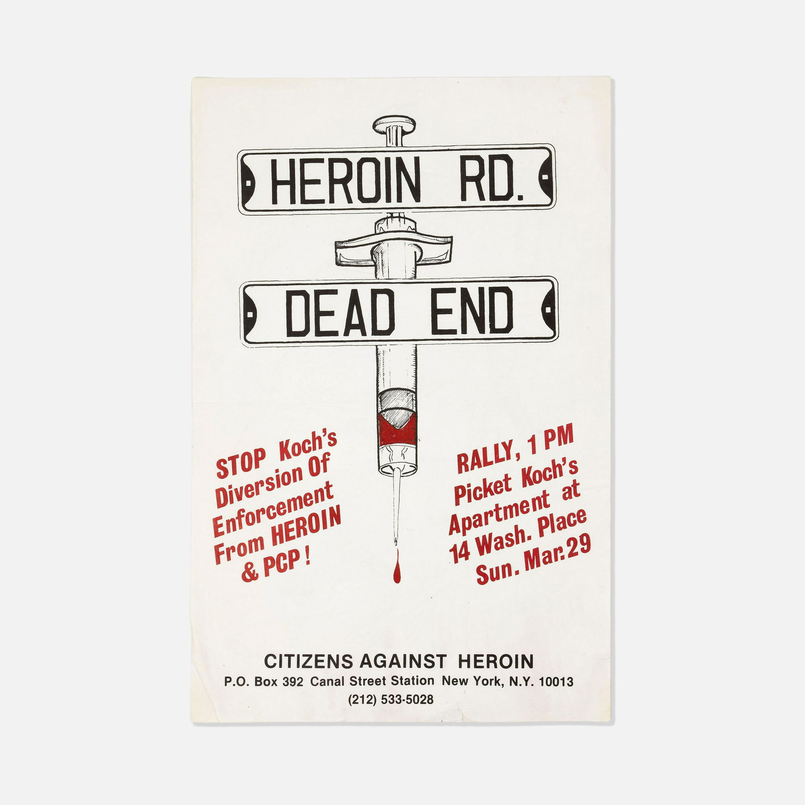 Citizens Against Heroin, Rally Poster (1 of 1)