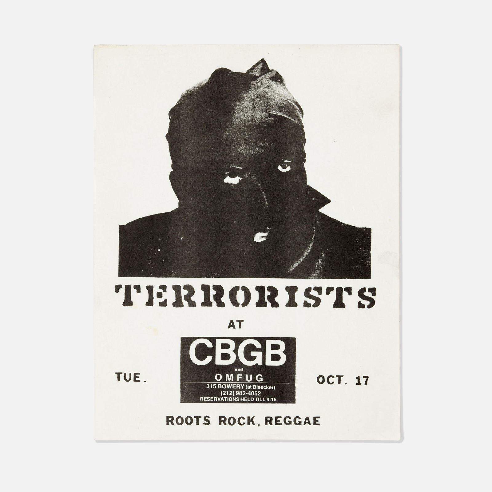 CBGB, Terrorists Flyer (1 of 1)