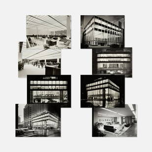 Ezra Stoller, Manufacturers Trust Company Building: USA, 1950s gelatin silver prints 10&rdquo; x 8&rdquo; each Eight photographs showing various views of the Manufacturers Trust Company Building, considered a landmark in modernist architecture includin