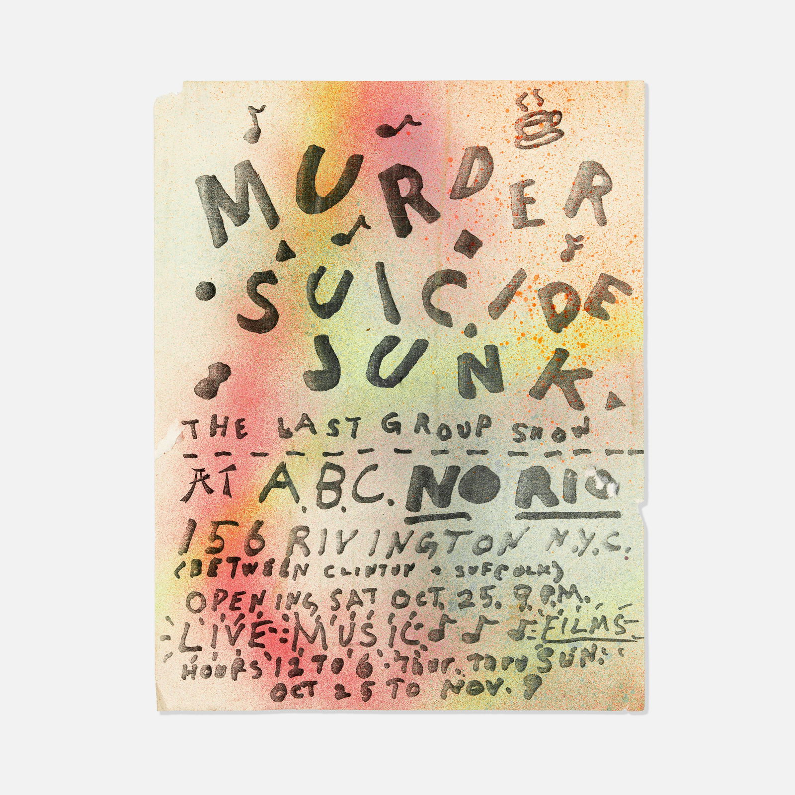 ABC No Rio, Murder Suicide Junk Flyer (1 of 1)