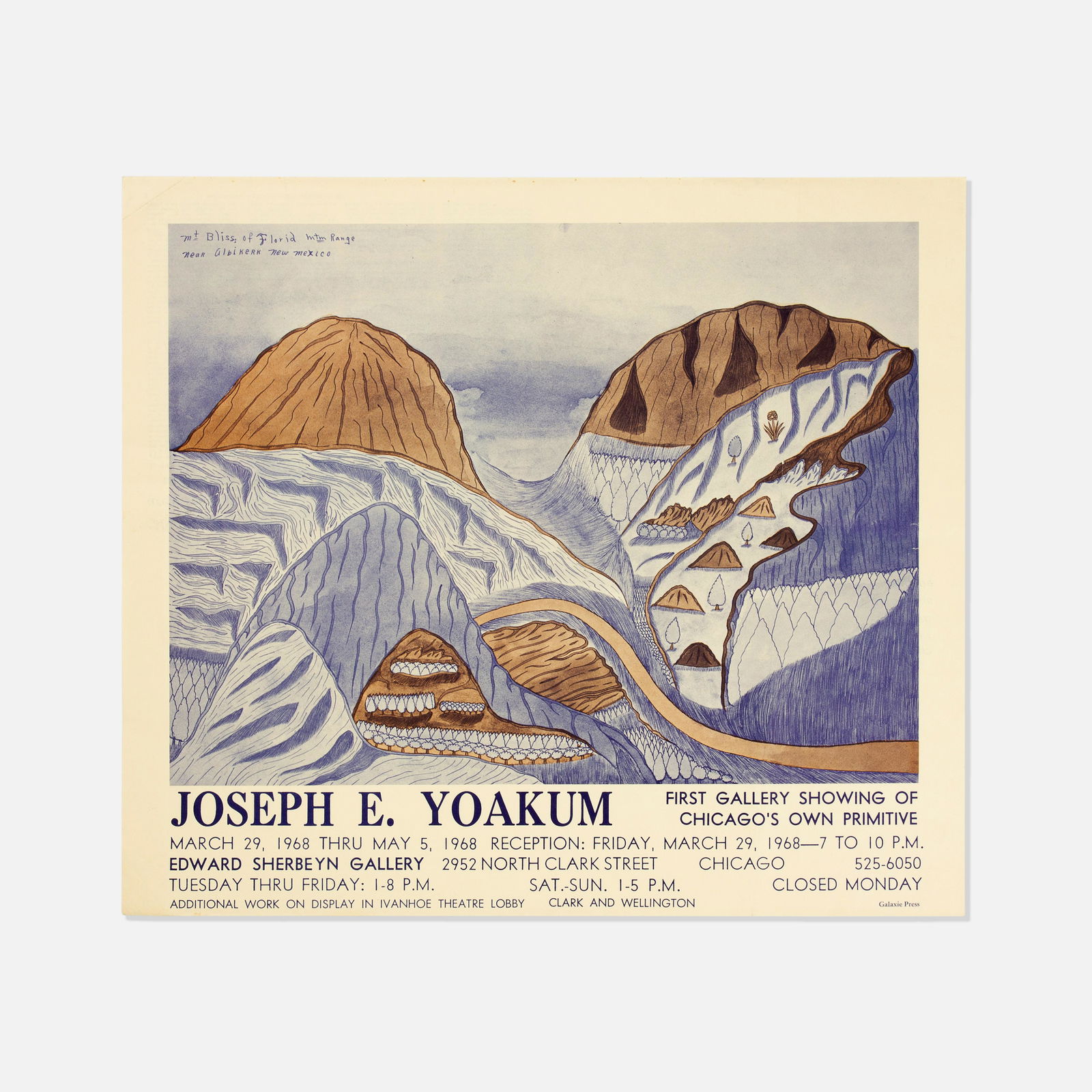 Edward Sherbeyn Gallery, Joseph E. Yoakum Poster (1 of 2)