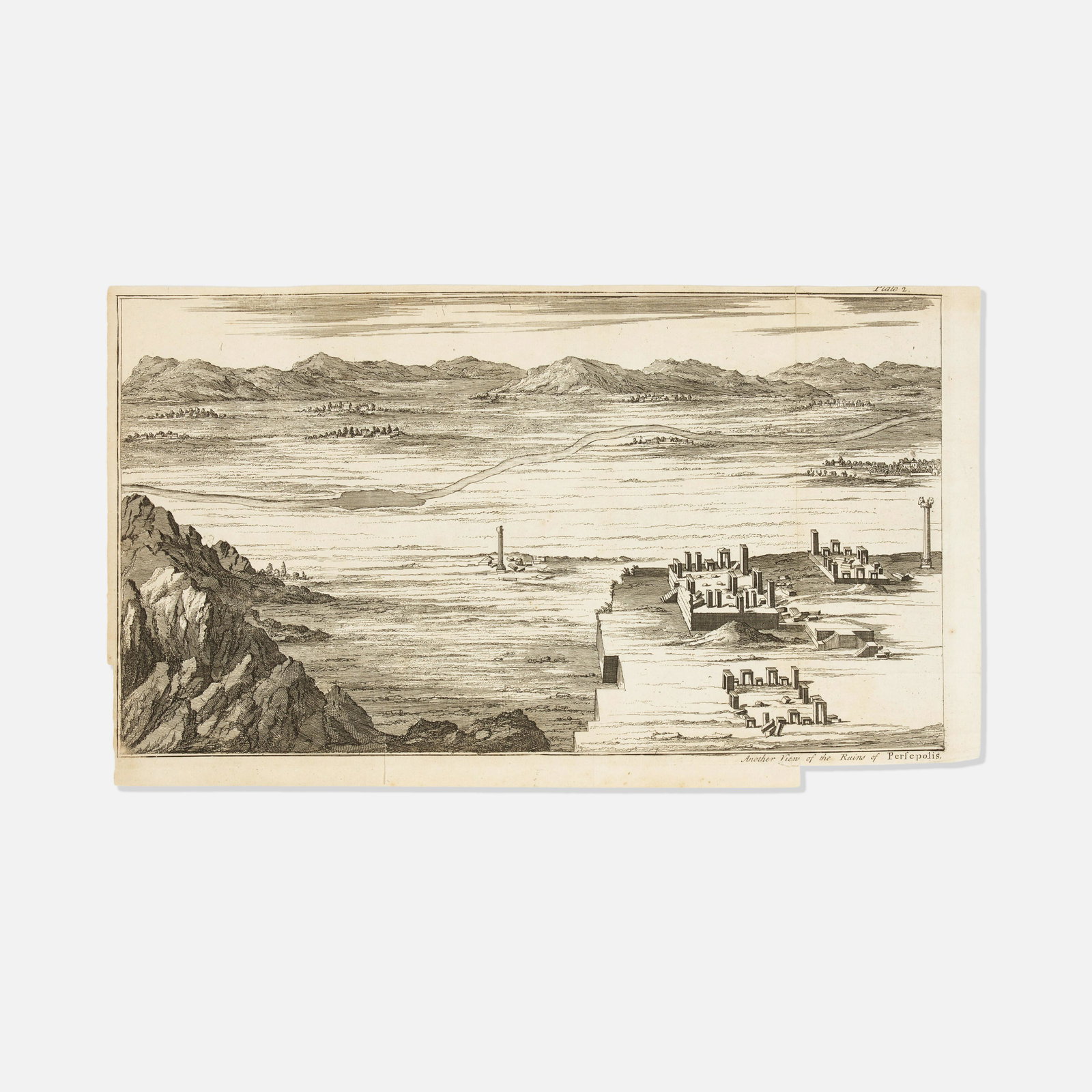 18th Century, Ruins of Persepolis Etching (1 of 1)