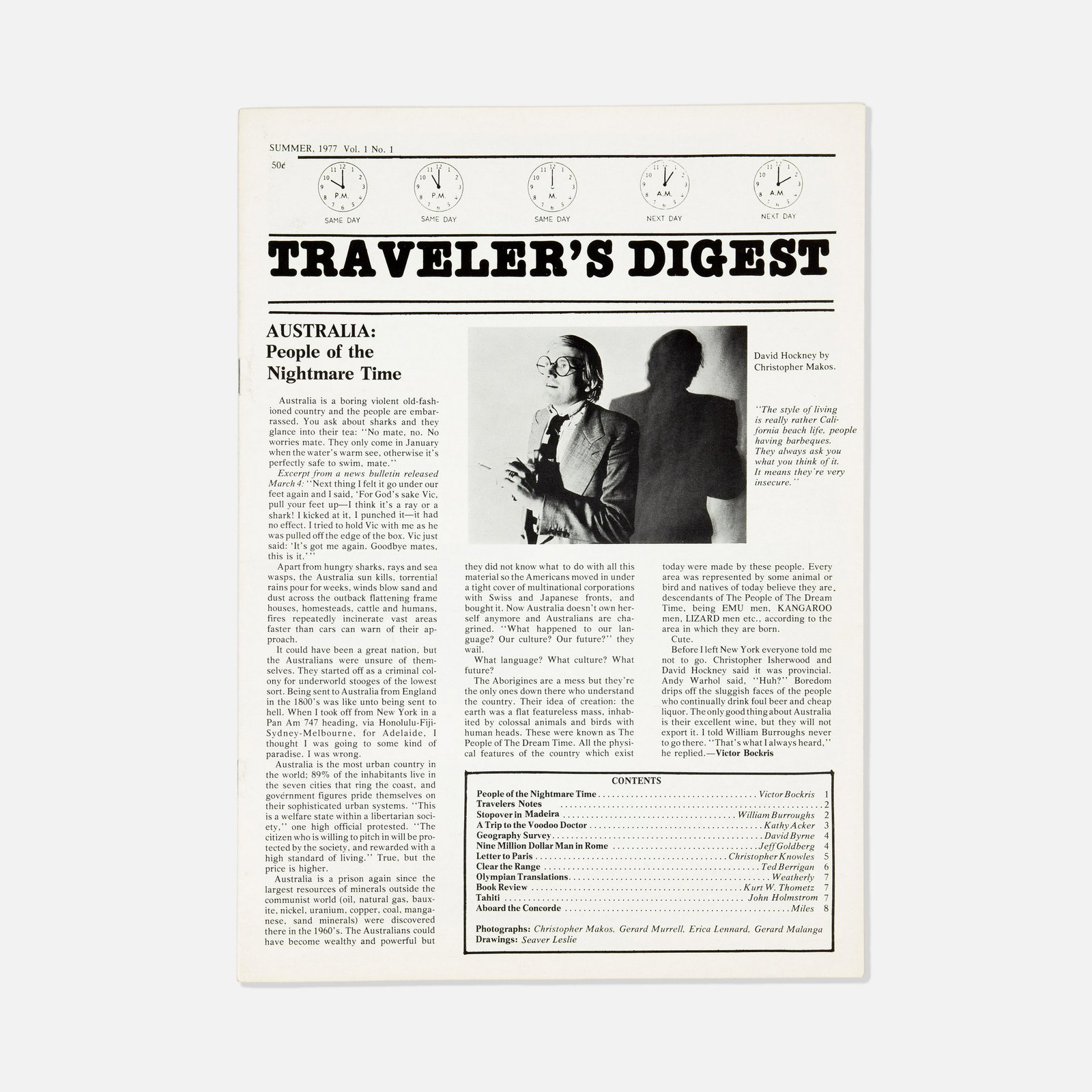 Traveler's Digest, Volume 1, Issue #1 (1 of 1)