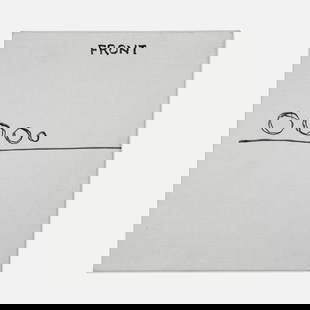 Agnes Martin, Richard Tuttle, Religion of Love: USA, 2015 printed matter, slip case 10” x 9” Religion of Love comprised of aphoristic words transcribed from a voice recording by Agnes Martin set to illustrations by Richard Tuttle. From