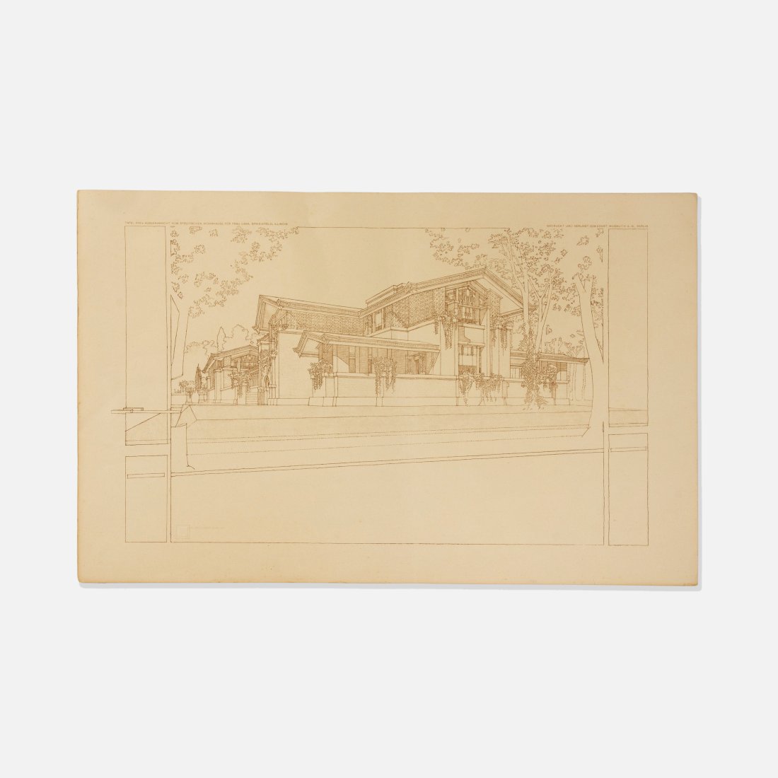 Frank Lloyd Wright, Wasmuth Portfolio Plate (1 of 1)