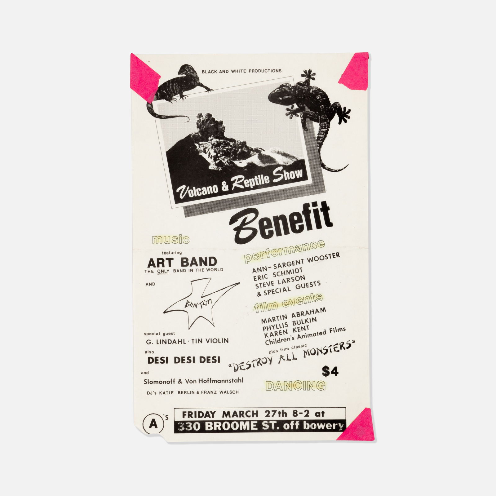 A's, Volcano & Reptile Show, Poster (1 of 1)