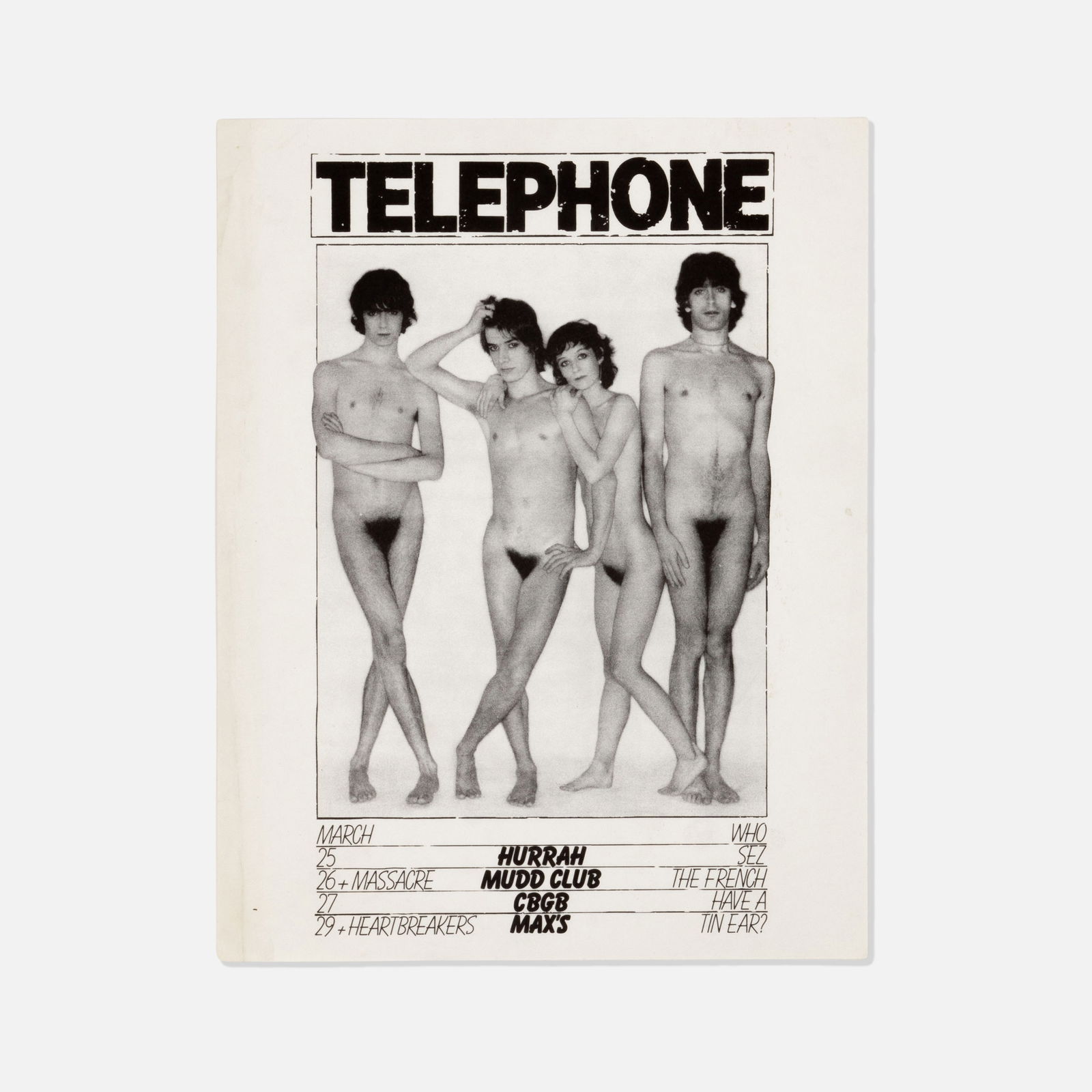 Telephone, New York Club Tour, Flyer (1 of 1)