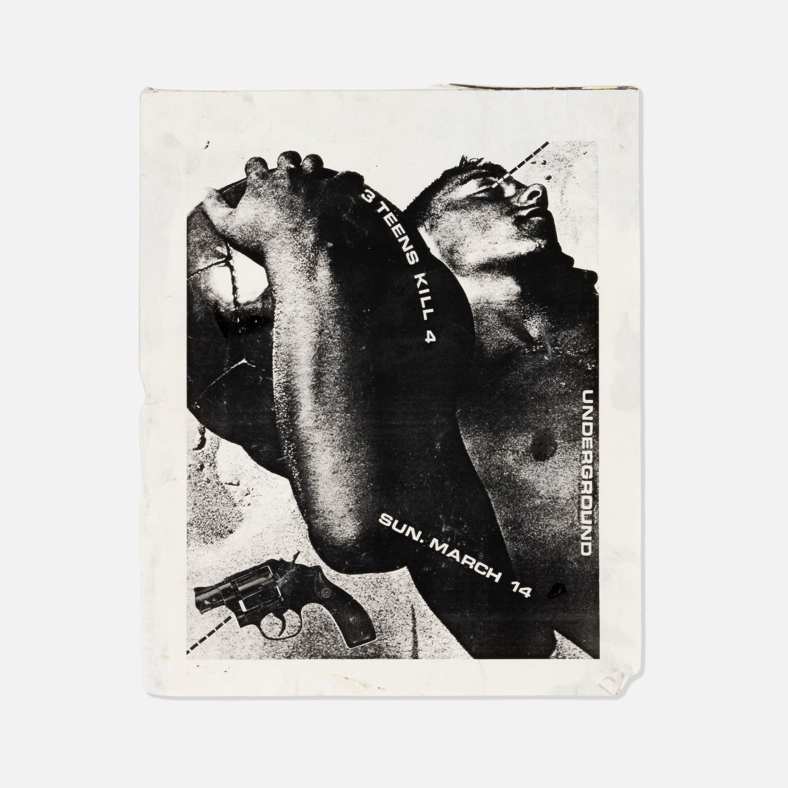 David Wojnarowicz, The Underground, 3 Teens Kill 4, Flyer (1 of 1)