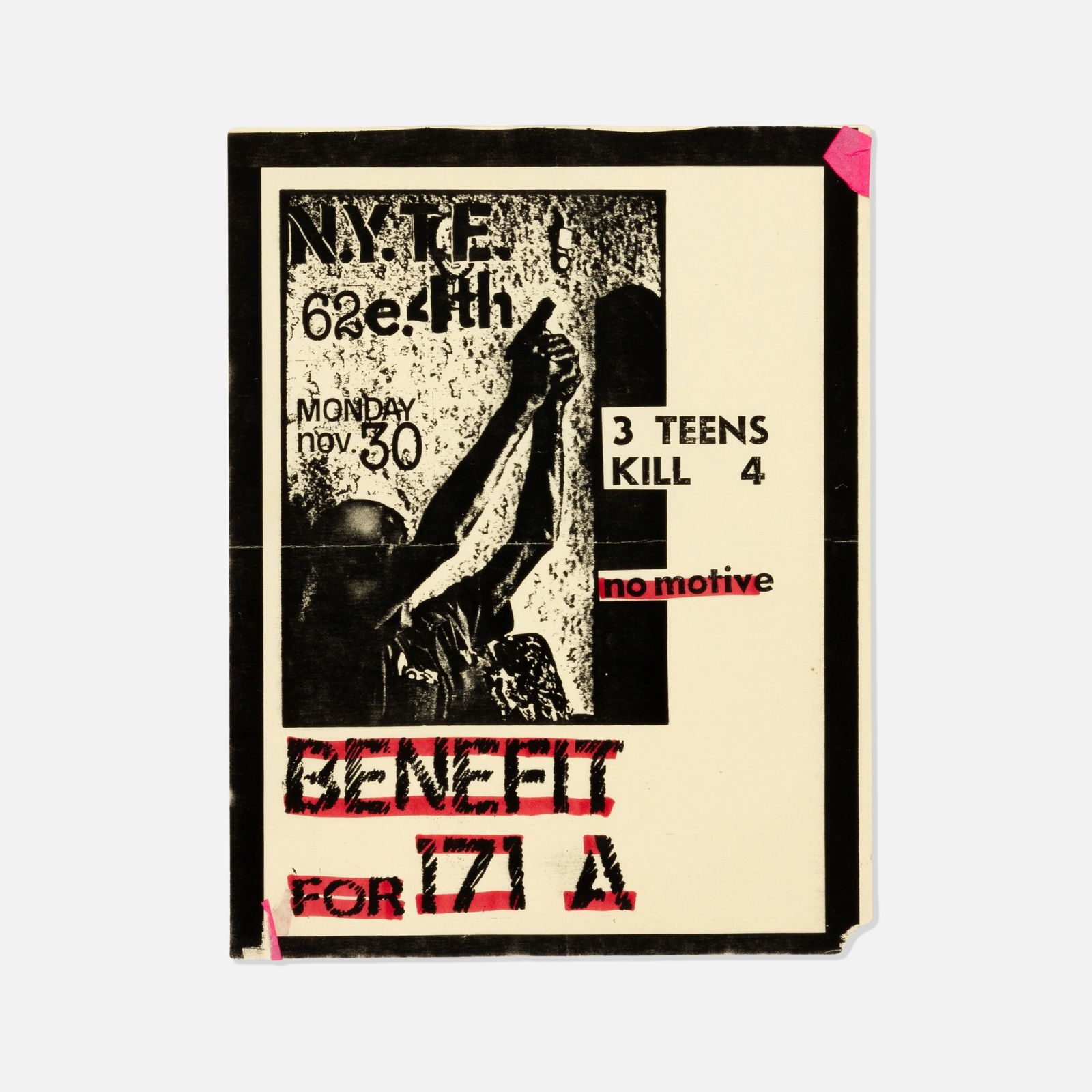 Duo Theatre, 3 Teens Kill 4, David Wojnarowicz, Flyer (1 of 1)