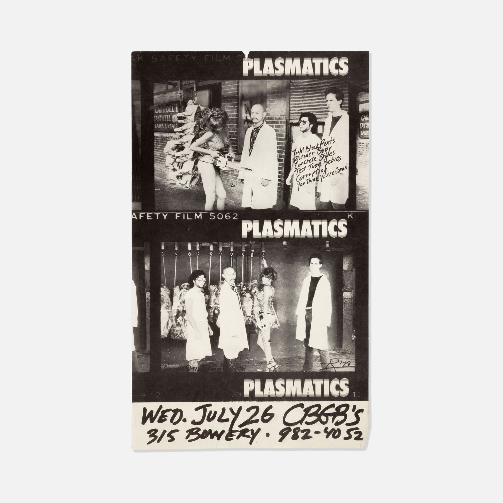 CBGB, Plasmatics, Poster (1 of 1)