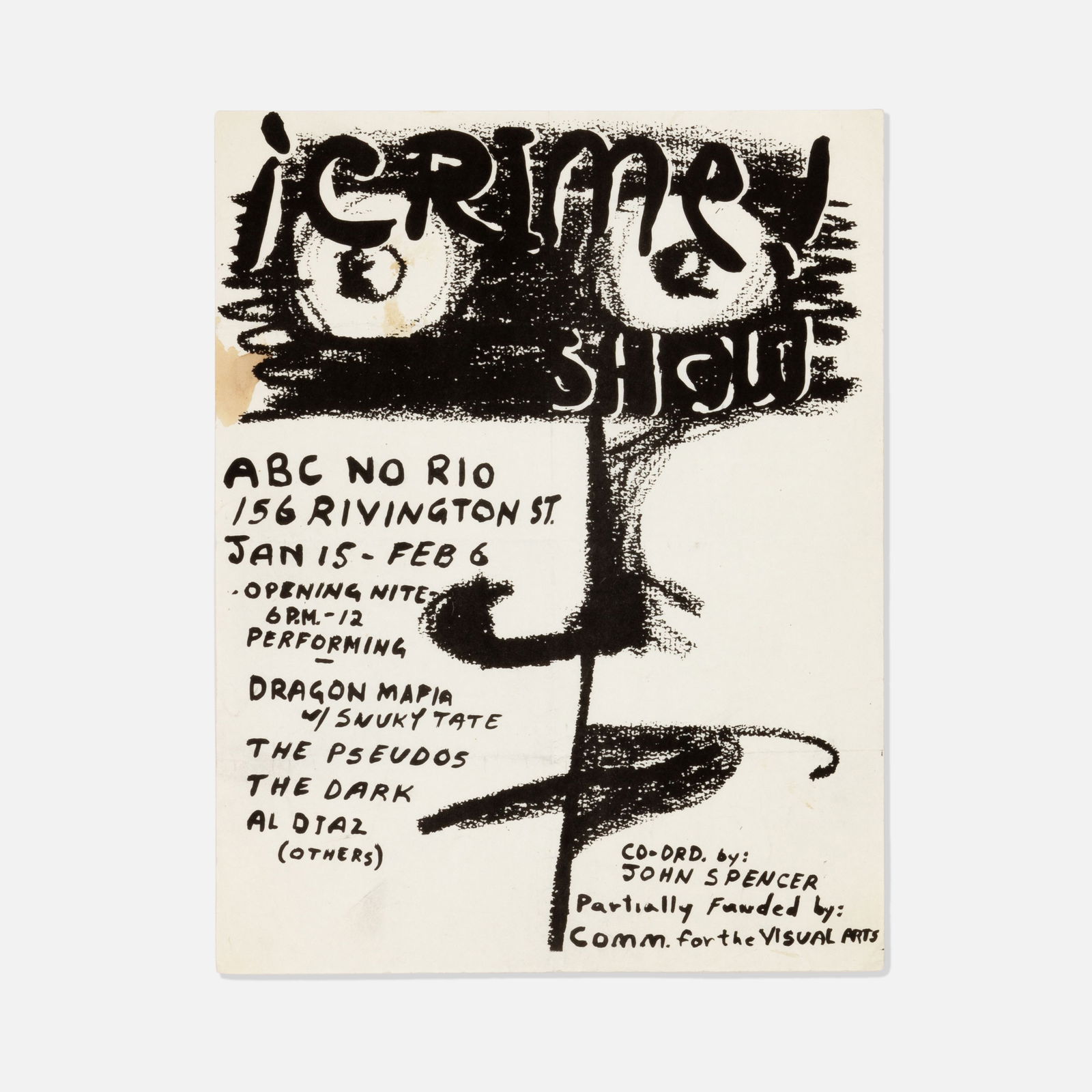 ABC No Rio, Crime Show, Flyer (1 of 1)